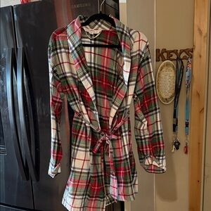 Victoria’s Secret Vintage Plaid Flannel Robe XS/S Holiday Sleepwear